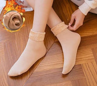 Winter Thick Warm Fleece Lined Thermal Unisex Skin Socks