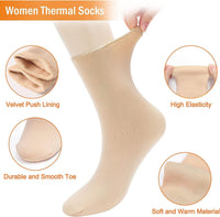 Winter Thick Warm Fleece Lined Thermal Unisex Skin Socks
