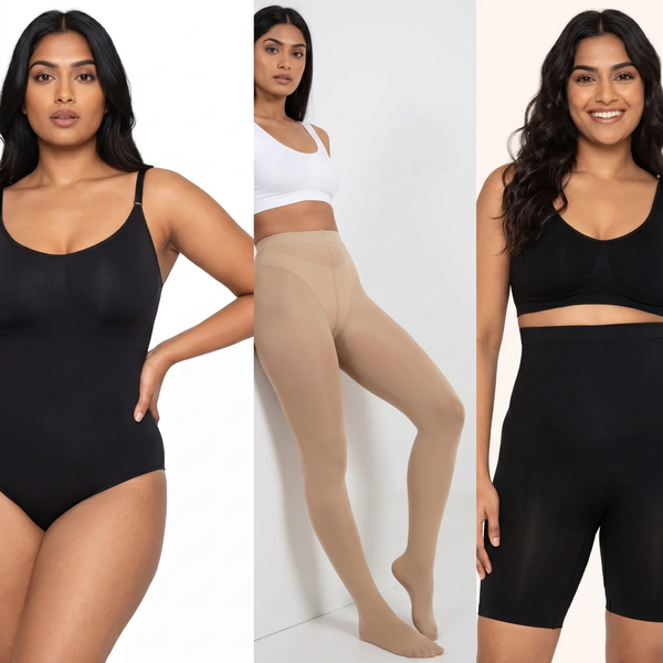 Shapify Anti-Scratch Stretchable Stockings, Bodysuit & High Waist Tummy Tucker Combo